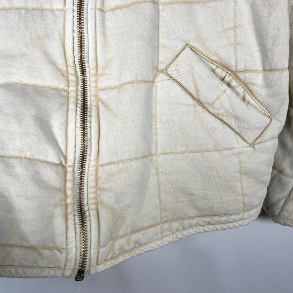 Free People dolman quilted jacket in vanilla cream size XS - Picture 7 of 16